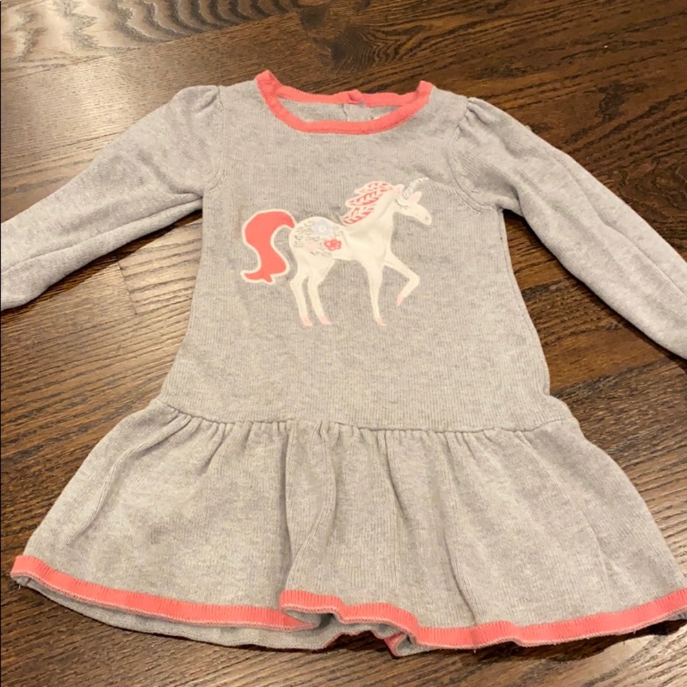 Gymboree unicorn long sleeved dress